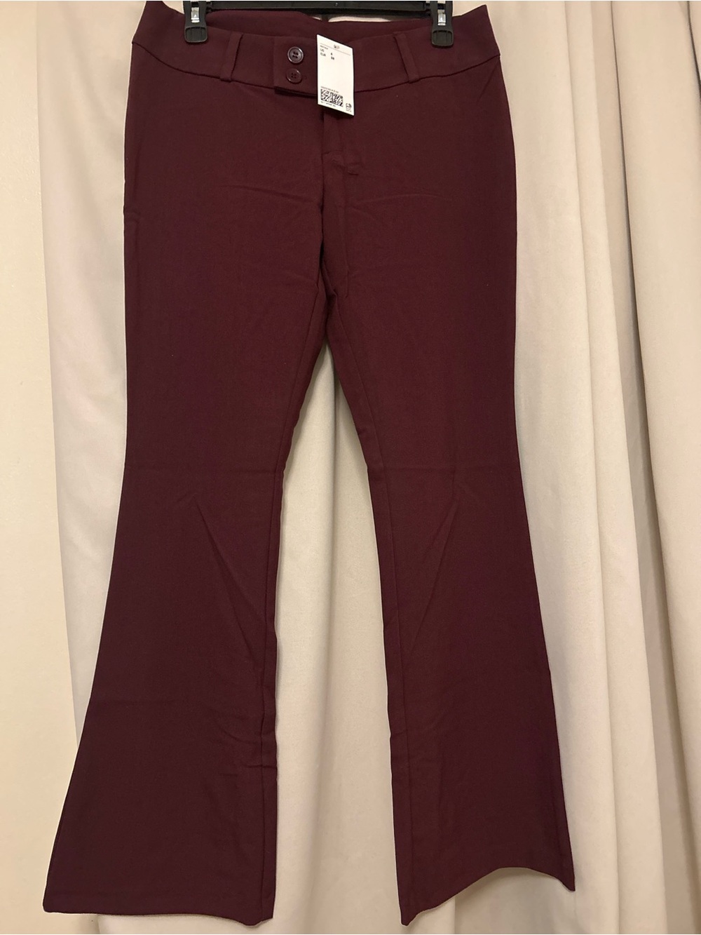 H&M Burgundy Flare Pants